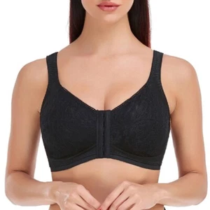 Bra Telimussto 38 DDD Wireless Post Surgery Sports Bra Front Closure NEW - Picture 1 of 5
