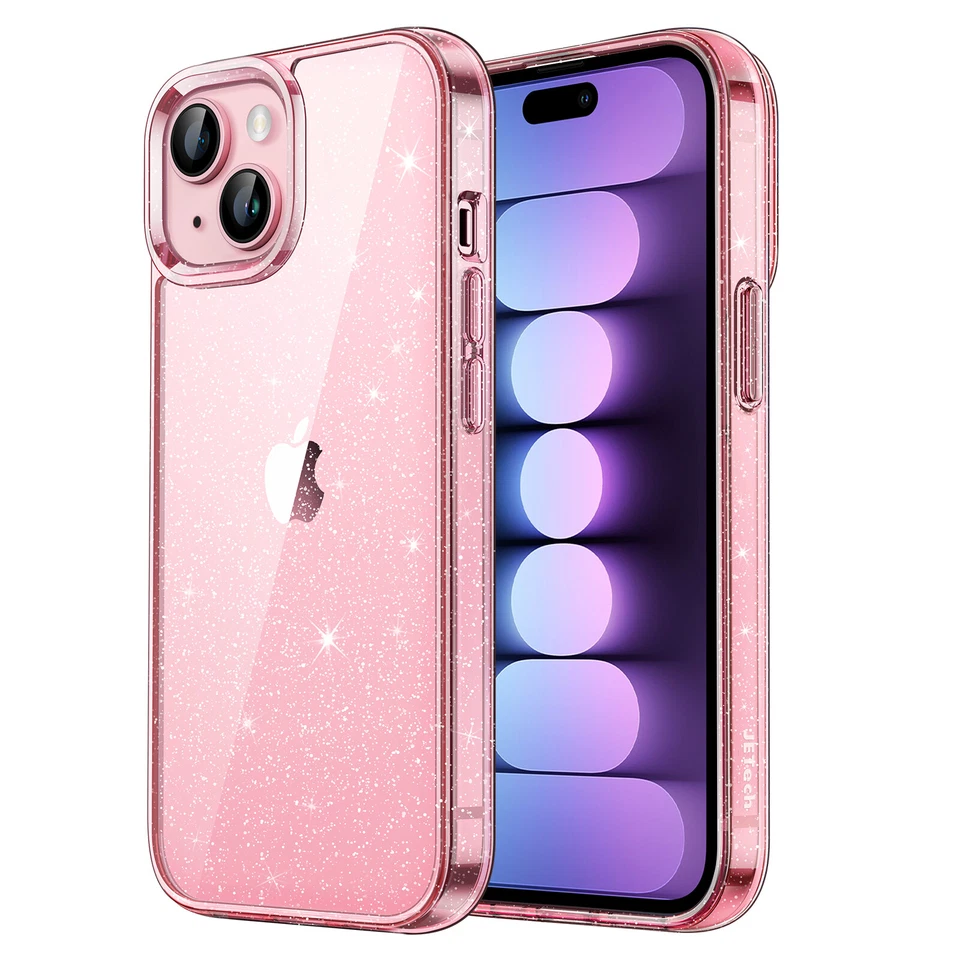 Capa glitter JETech para iPhone 15 6,1 polegadas, Bling para mulheres e meninas - Imagem 1 de 1