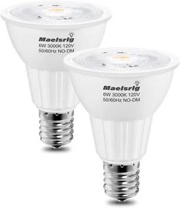 E17 LED Bulb 6W(60 Watt Equivalent), Intermediate Base Spotlight Bulb, Warm W... - Picture 1 of 3