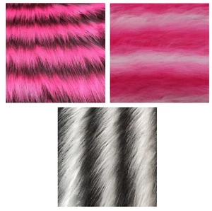 Long Haired Faux Fur Fabric - Multiple Lengths & Colours - AC 356 / YF54 - Picture 1 of 4