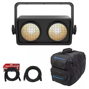 Chauvet Shocker Dual Zone Dance Floor COB LED Blinder Stage Light+Bag+DMX Cables - Picture 1 of 12
