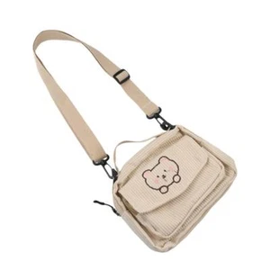 Shoulder Solid Color Women Handbag Canvas Bag Messenger Bag Mobile Phone Bag - Picture 1 of 16