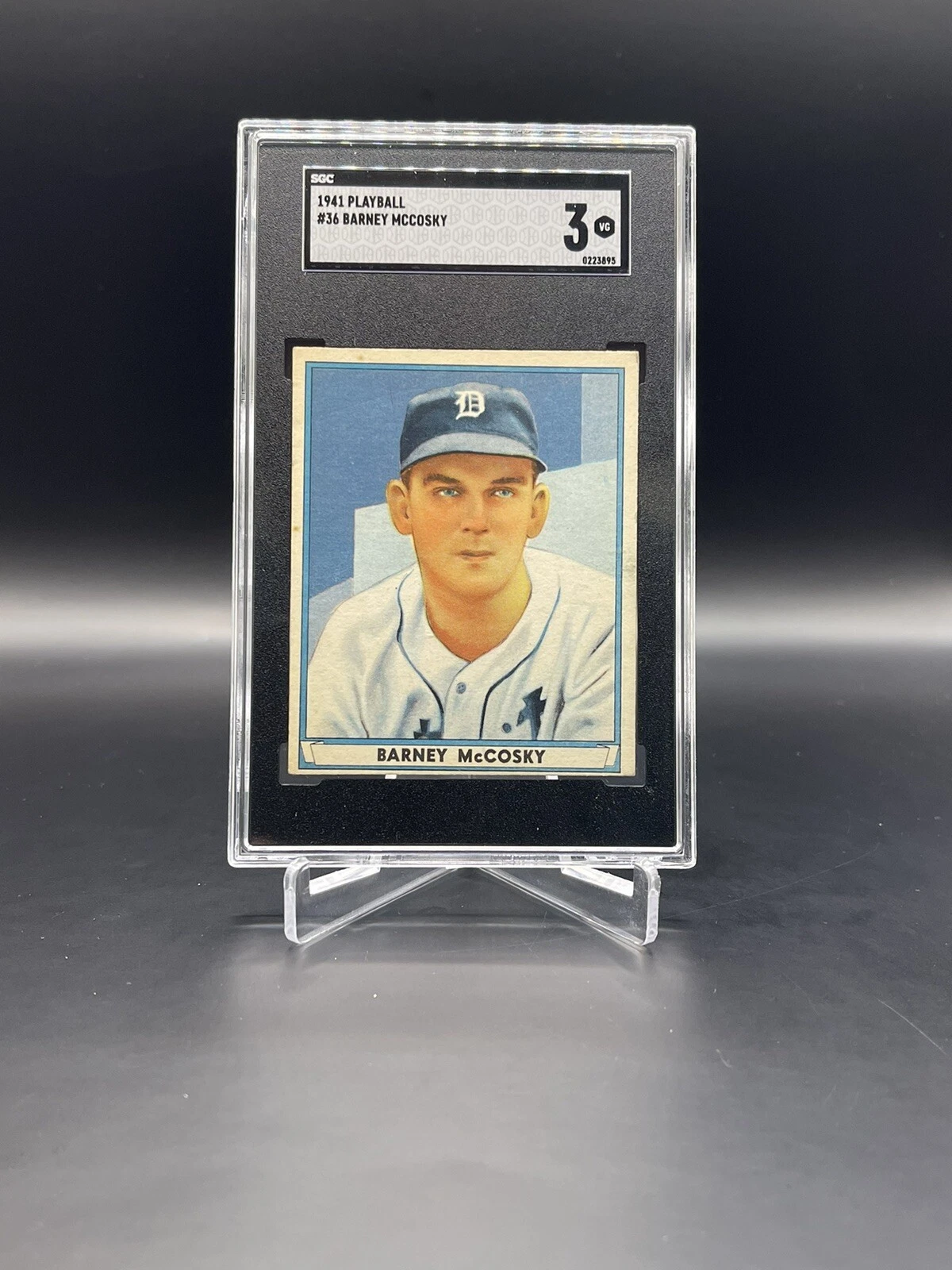 1941 Playball William Barney McCosky #36 SGC 3 Detroit Tigers Play Ball