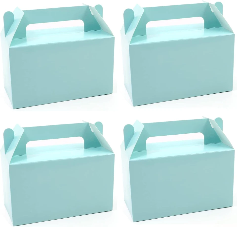 Cajas de regalo de 12 piezas con frontón verde, caja de golosinas pequeñas para fiestas de 5,9"", caja de regalos, coo Foto 1 de 4