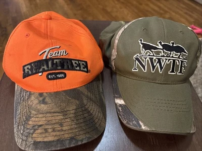 Two Hunting Hats, Real Tree And NWTF￼ Both Are Strap Backs ￼ - Image 1 of 4