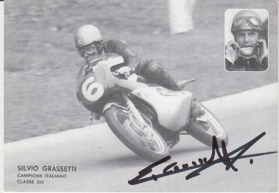 Silvio Grassetti Autogrammkarte sd/w 10,5 x 15  original signiert - Bild 1 von 1