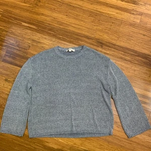 Loft Damen blau schwarz Baumwolle Rundhalsausschnitt Langarm Strick Pullover Größe Large - Bild 1 von 5