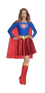 Amscan offizielles DC Comics Supergirl Erwachsene Damen Kostüm 12-14 - Bild 1 von 1