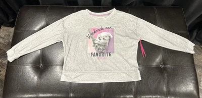 Camiseta manga larga Justice Sleep "Los fines de semana son mis favoritos" Koala niña mediana Foto 1 de 4