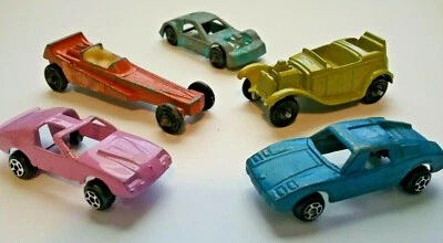  Diecast Tootsie Toy Vintage  Camaro, Roadster Dragster Lamborghini, Midge lot - Image 1 of 4