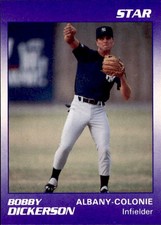 1990 Albany Yankees Star #4 Bobby Dickerson LaPlace Laurel Mississippi MS Card