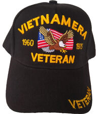 Vietnam Era Veteran, Eagle on Flag, black