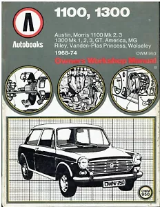 AUSTIN MORRIS MG RILEY WOLSELEY VDP PRINCESS 1100 1300 '68-74 WORKSHOP MANUAL - Picture 1 of 1