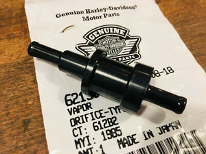 62150-85 VENTIL BENZIN ENTLÜFTUNG LEITUNG SCHLAUCH TOURING® DYNA® EVO® HARLEY®  - Bild 1 von 2