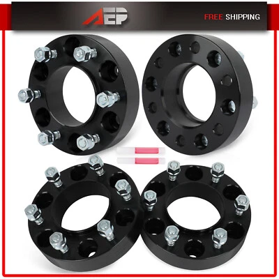 4x 6x5,5 espaciadores de rueda centrados en el cubo 1,5" de espesor 12x1,5 para Ford Ranger 2013-2025 Foto 1 de 4