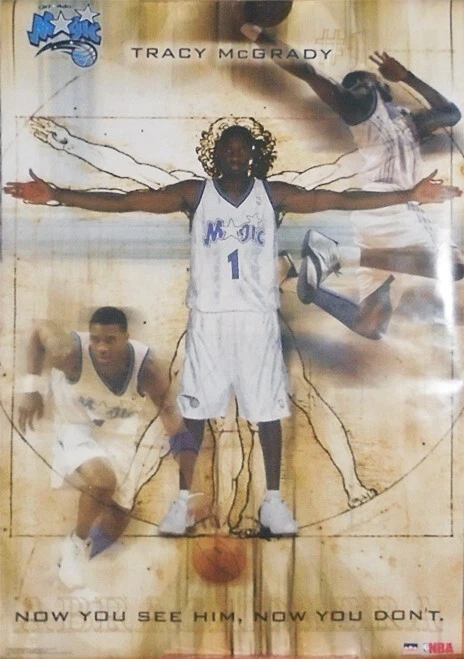 -Lacrado- 2003 -TRACY MCGRADY- STARLINE 3136 Orlando Magic pôster de basquete NBA - Imagem 1 de 2