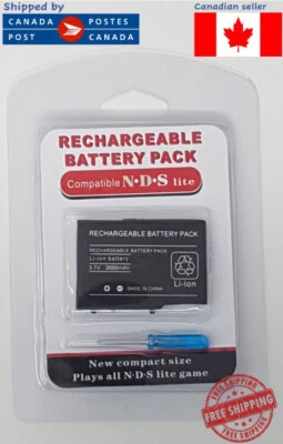 Batería Recargable para Nintendo DS Lite 3.7V 2000 mAh Totalmente Nueva Foto 1 de 2