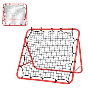 Fußball Rebounder Rückprallwand Kickback Tragbares einstellbar Tor Trainingsnetz - Bild 1 von 9