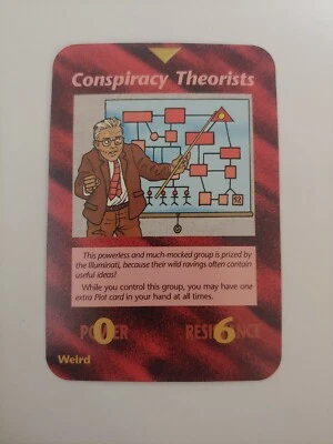 INWO Illuminati New World Order VERSCHWÖRUNGSTHEORETIKER 1995 Unlimited Edition Karte - Bild 1 von 3