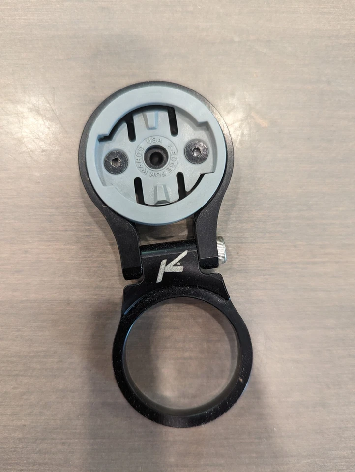 K-EDGE Adjustable Stem Mount for Garmin Quarter Turn Type Computers, Black - Image 1 of 1