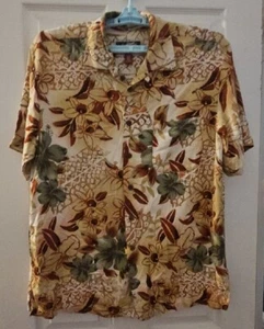 La Cabana Hawaiian Shirt Mens Short Sleeve Floral Button Up Size L - Picture 1 of 5