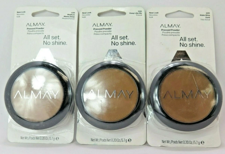 Almay Pressed Powder All Set No Shine*Choose your shade*Twin Pack*Cracked Case* - Image 1 of 1