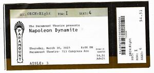COOL Napoleon Dynamite Cast Reunion 3/30/23 Austin Paramount Theatre Ticket!