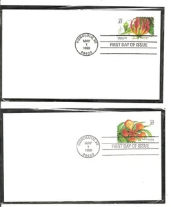 US SC # 3310-3313 Tropical Flowers FDC . Ready For cachet - Picture 1 of 2