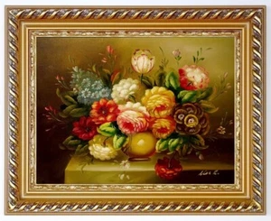 Ölbild Blumen Gemälde Blumenmotive Blumenmalerei ÖLGEMÄLDE HANDGEMALT 30x40cm - Bild 1 von 4