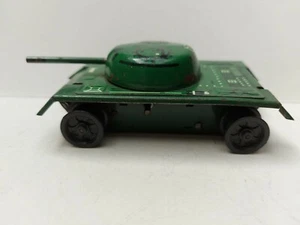 CSSR Czechoslovakia IGRA RARE Miniaturni Tank tin plate clock work 1968 no box - Bild 1 von 10