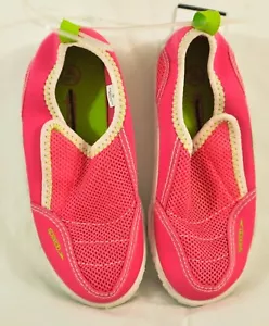 girl's Speedo water shoes size XL (11/12) pink mesh top slip on cushion hook/loo - Picture 1 of 6