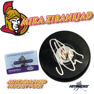 MIKA ZIBANEJAD Signed OTTAWA SENATORS Puck w/COA #2 - Picture 1 of 1