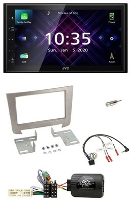 JVC DAB 2DIN Lenkrad Bluetooth USB Autoradio für SSangYong Rexton ab 2013 - Bild 1 von 4