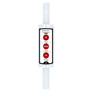8 Rolls Extended Core Pallet Stretch Wrap Clear Shrink Film 10" x 1000' 70 Gauge - Picture 1 of 7