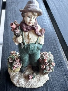 Vintage Mervyn’s Village Square- Woman with Flowers - Christmas 1997 - Picture 1 of 10