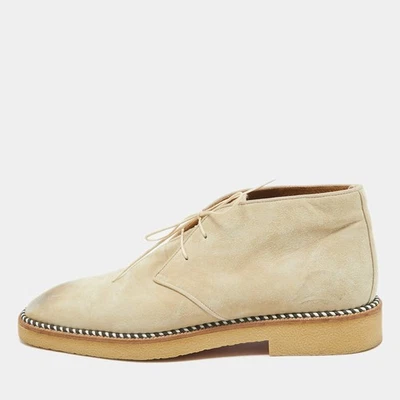 Christian Louboutin Botas Gris Gamuza Hasta el Tobillo Talla 44 Foto 1 de 4