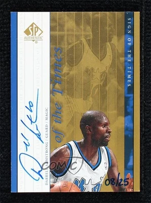 1999-00 SP Authentic Sign of the Times Gold 8/25 Darrell Armstrong #DA Auto - Image 1 of 3