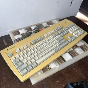 Vintage Gateway PC Computer Clicky Mechanical Chunky Keyboard G9900 Beige Works - Picture 1 of 9