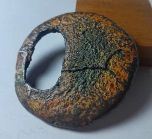 Rare Lanna Kingdom Silver Oyster Tok Coin 17th to 18th Century Thailand 56.6 Gr. - Picture 1 of 7