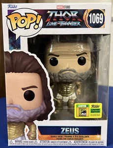 Funko Pop! Thor Love & Thunder ZEUS #1069 SDCC 2022 Con Sticker Exclusive Disney - Picture 1 of 10