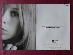 7/1997 PUB SAAB AIRCRAFT SAAB 2000 REGIONAL AIRLINER HAIR ORIGINAL AD - Imagen 1 de 1