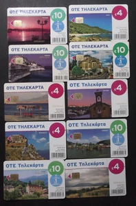 GRÈCE 10 cartes téléphoniques différentes de 2014 sur le thème : Landscapes !!! - Foto 1 di 2