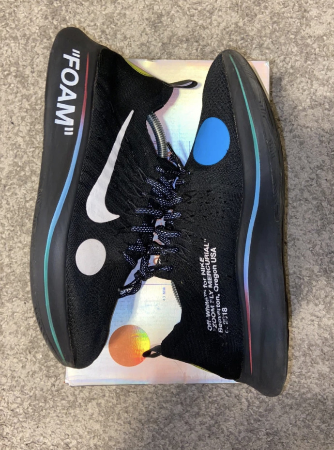 Nike Off-White x Zoom Fly Mercurial Flyknit Black for Sale Nike Off-White x Zoom Fly Mercurial Flyknit Black for Sale