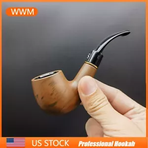 4.5" Rosewood Smoking Bong Mini Small Hand Pipe Portable Smoke Pipes + Box Gift - Picture 1 of 15