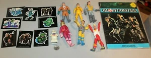 1984 Ghostbusters Toy lot 6 figures stickers book pencil sharpener Egon Stanz + - Picture 1 of 8