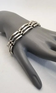 Monet Armband S/M silberfarben Torglied oder Zaunarmband - Bild 1 von 4