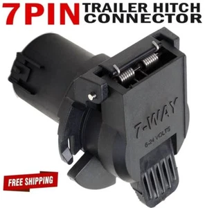 NEW 7 Pin Trailer Tow Hitch Harness Connector Plug for Chevrolet Hummer Cadillac - Picture 1 of 8