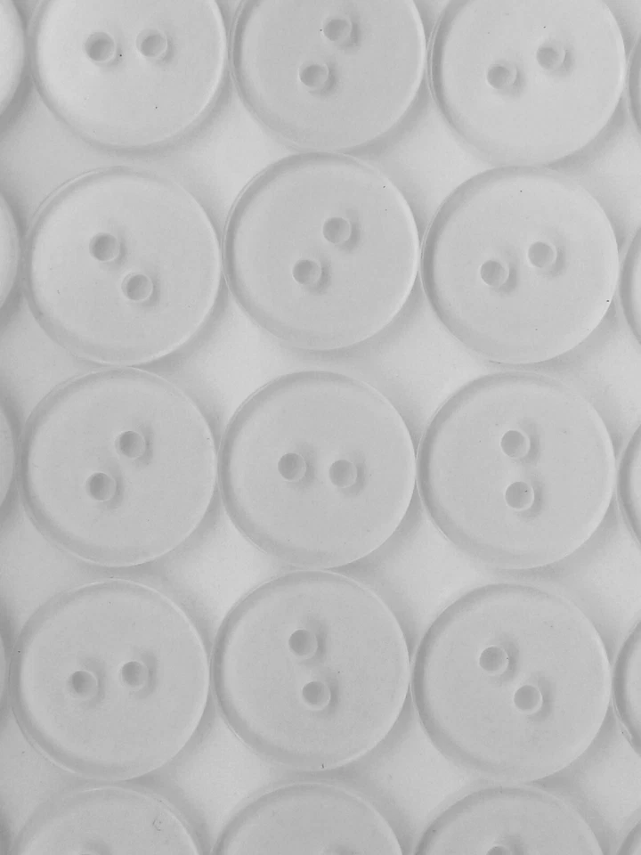 SIZE 24L- 5/8"  BACKING BUTTON, CRYSTAL CLEAR SHINY FINISH, NO COLOR, 1 DOZEN - Image 1 of 1