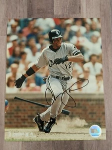Archivo de fotos firmado por Chris Singleton 8x10 certificado de autenticidad Detroit White Sox Orioles Orioles A's - Imagen 1 de 1