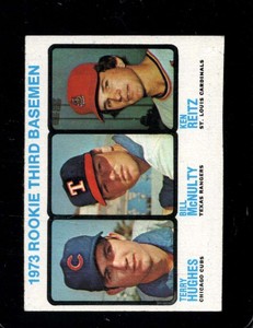 1973 TOPPS #603 TERRY HUGHES/BILL MCNULTY/KEN REITZ EX (RC) ROOKIE 3RD B *X78820
